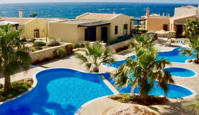 Panoramic sea views from all 3 balconies, Apt 10, 2 bedrooms (sleeps 5)