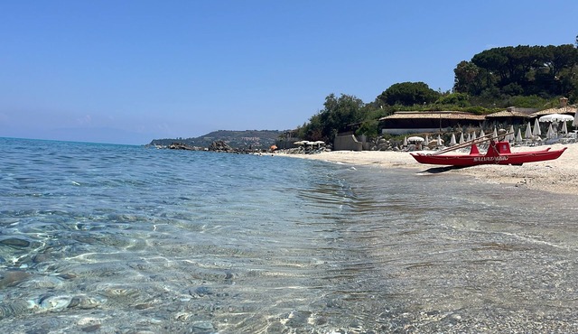 Panoramic Terrace TROPEA Villa on Aeolian Islands Stromboli Swimming Pool and Private Beach