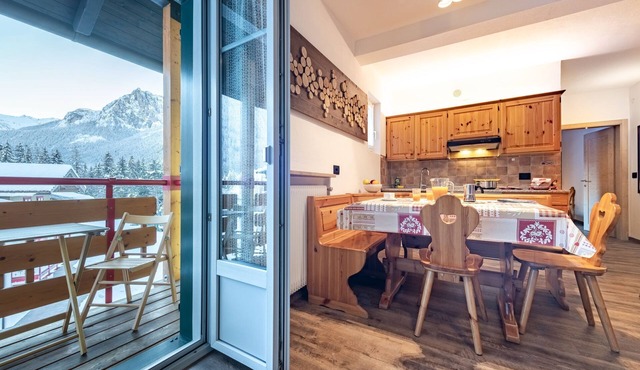 Panoramic view from your home in Val di Fassa