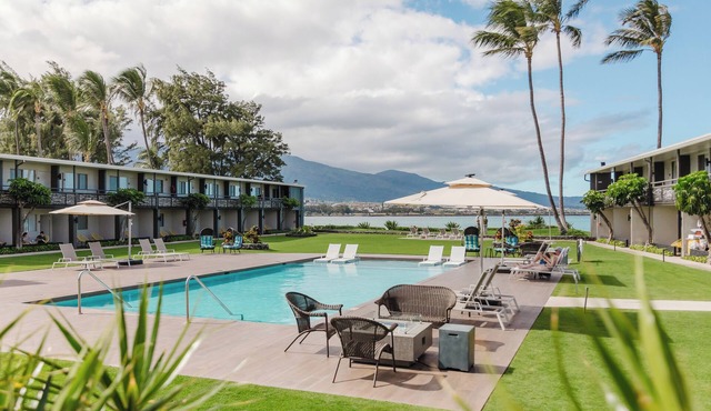 Panoramic Views! 2 Comfortable Units, Outdoor Pool, Near Kanaha Beach Park!