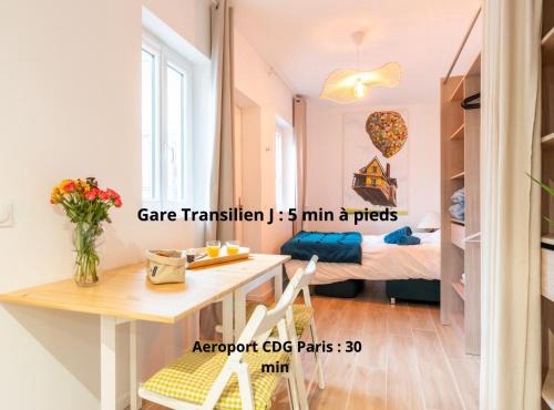 PAR EASY - Studio Cormeilles - Gare Transilien J à 5 min