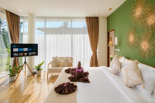 Paradise House - 1BR - Calm & Green Garden Stay - Heart of Thong Sala - 4K SmartTV