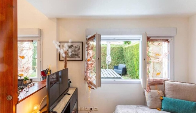 Paris Centre 25 MIN Porte A Porte ! Studio 26m2 Tout Équipé Avec Jardin Privatif