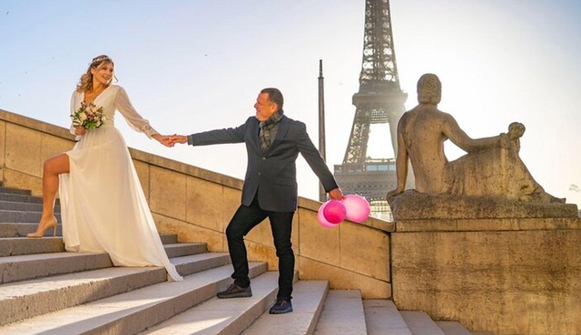 Paris: Eiffel Tower Wedding Vows Renewal with Photos, Video