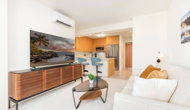 Partial Ocean-City Vacation Condo at Sky Ala Moana with Amazing Amenities