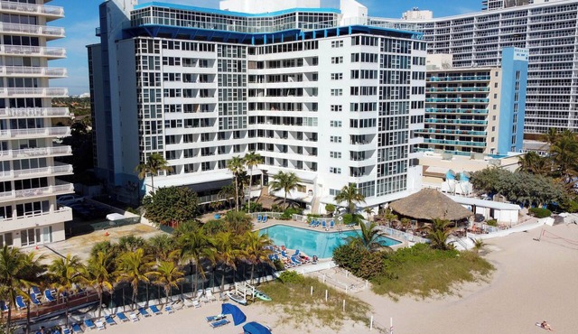 Partial Ocean View Studio at Ocean Manor Resort, beach & pool