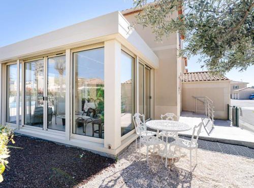 Pavillon 5 pièces avec piscine, terrasse et WIFI - 8 pers, Narbonne-Plage - FR-1-409-28
