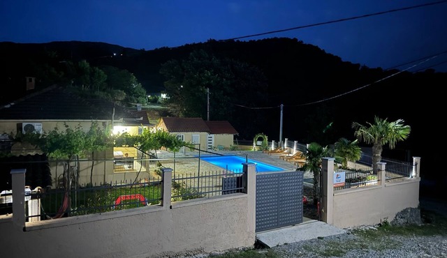 Peaceful countryside villa with private pool and mountain views near Podgorica