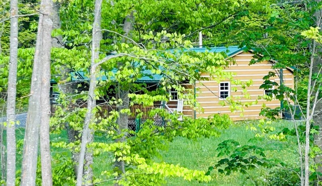 Peaceful elegant cabin quiet private land, Minutes from downtown West Jefferson.