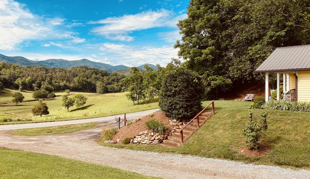Peaceful mountain views, just a short distance to major WNC attractions.