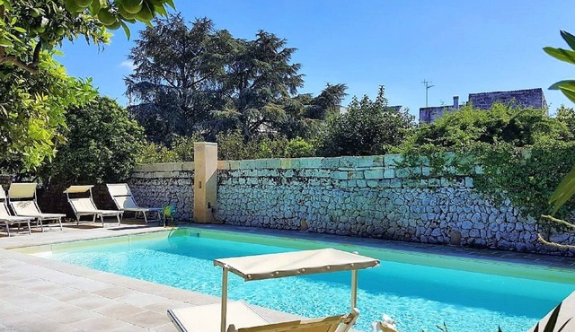 Peaceful Old Mill Villa in village near sea. Pool gardens A/C, WiFi, Solar P