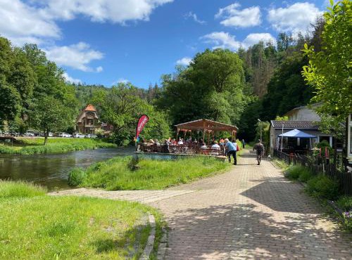 Pension Sternschnuppe, Treseburg Harz, unmittelbar am Wasser