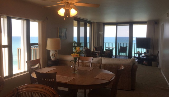 Penthouse Beachfront Condo with wrap around balcony and pool