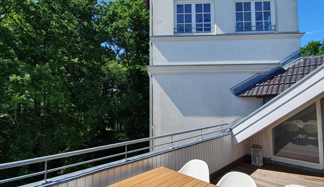 Penthouse/Ferienwohnung mit Turmzimmer und Dachterrasse