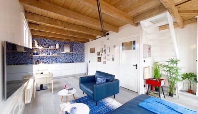 Penthouse royal blue Jordaan Amsterdam - long stay