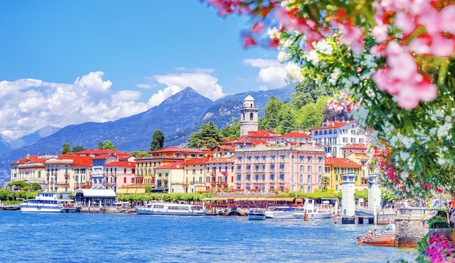 Perched above the gleaming waters of Lake Como