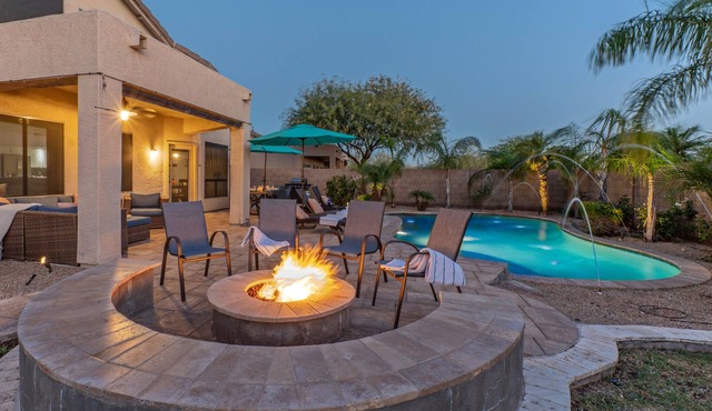 PERFECT: Boulder Mt Highlands, Quiet, Golf & Trails, Htd POOL, Fire Pit, TVs All BRs, Game Tables