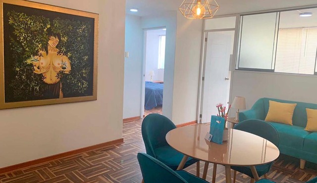 Pershing lindo dpto amoblado 2dorm y wifi