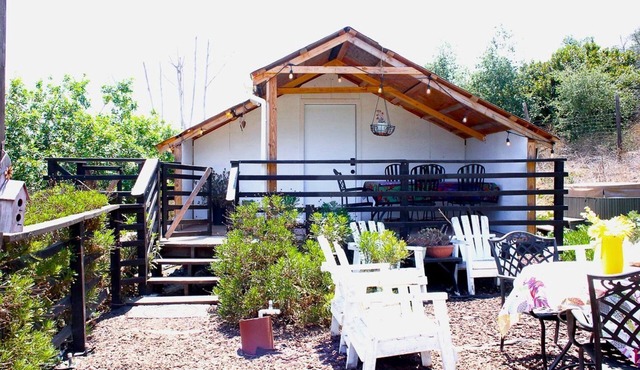 Pet Friendly Impressive Safari Tent with Hot-tub in Rainbow, California