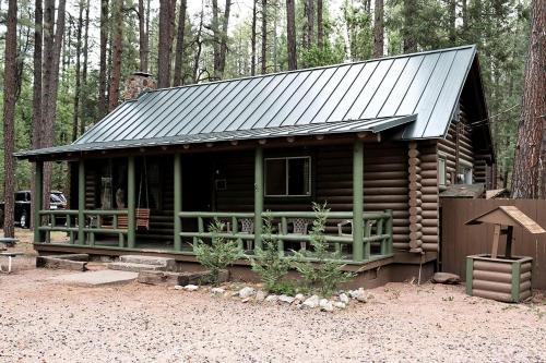 Pet Friendly Log Cabin Nestled under the Forested High Country of the Mongollon Rim in Central Arizona