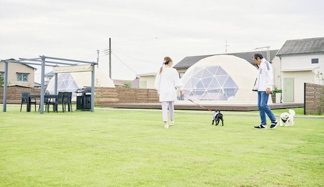 Pets allowed 7m dome tent B Room only plan /Sanbu District Chiba