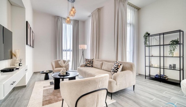 Placid 2BR with Assistant Room at Mesk 1 Midtown Dubai Production City by Deluxe Holiday Homes
