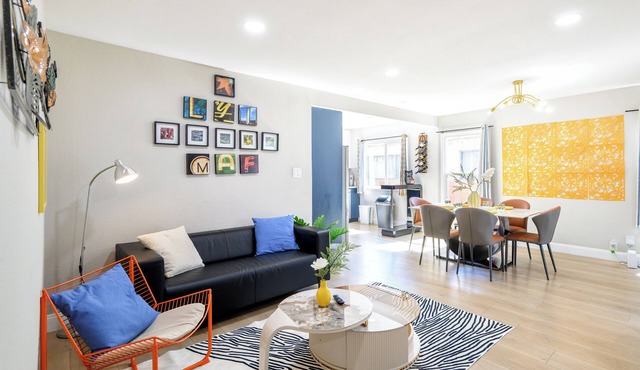 Playful Modern 3BR Colors Vibes & Near Bart
