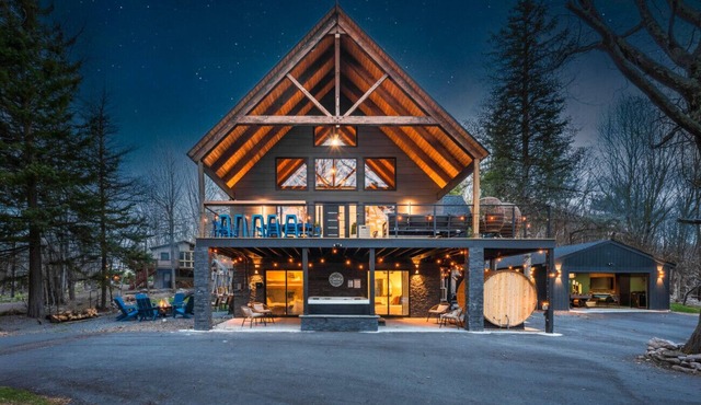 Pocono Family Retreat | Hot Tub, Sauna, Sleeps 14