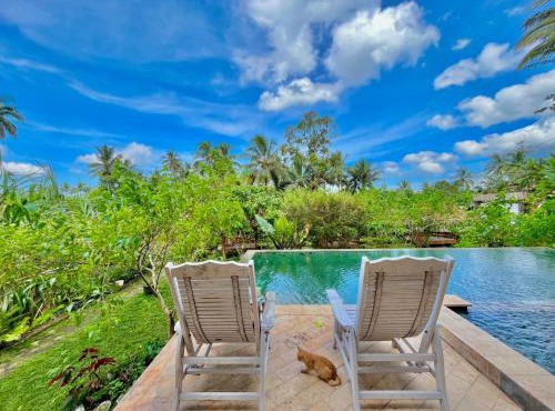 Pondok Is Oke bambo infinity pool