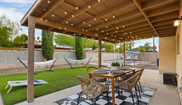 Pool Fire Pit Ping-Pong