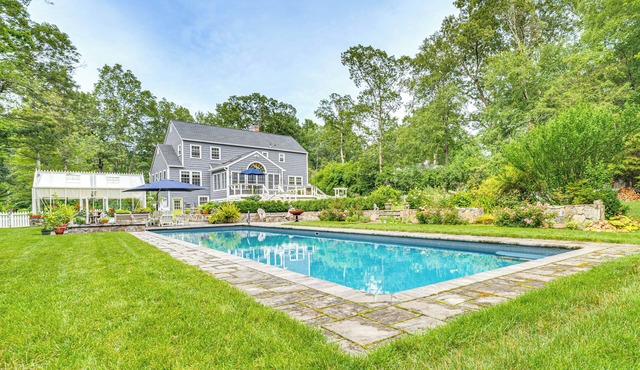 Pool, Sunroom & Gardens: Luxe Sandy Hook Home!