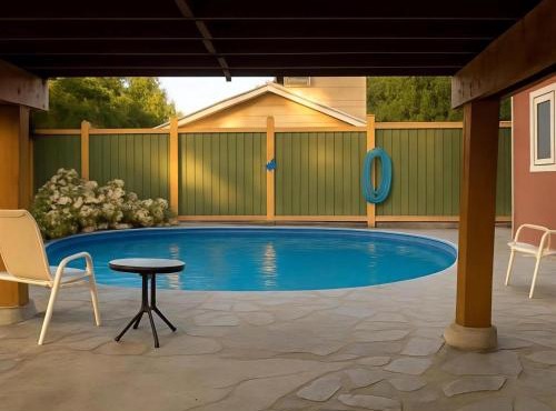 Poolside Shared Suite - Private Queen Room with Heated Pool