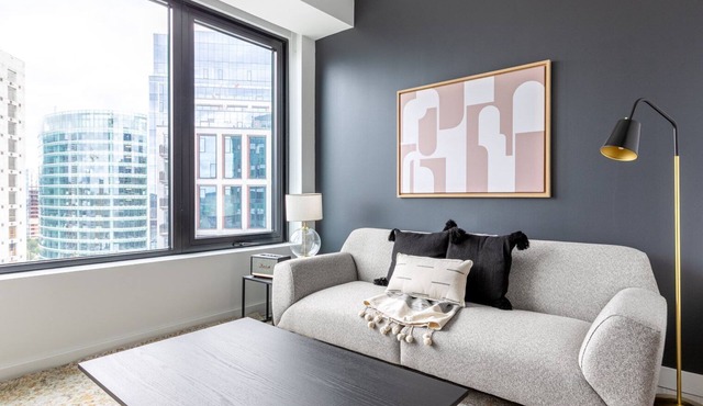 Practical Seaport 1BR w/Gym, Pool, W/D, Doorman