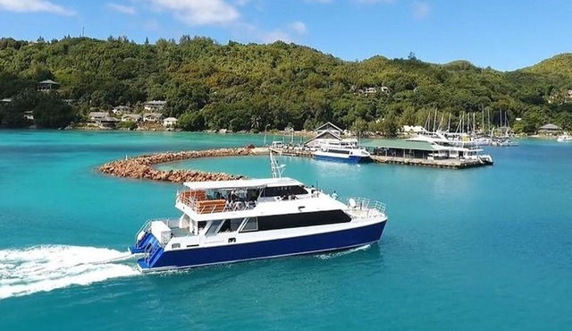 Pre-booked tickets aboard the Cat Rose ferry