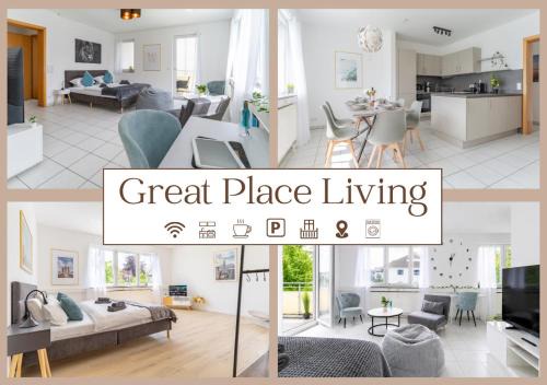 Premium Apt Stuttgart Airport-Messe & Parkplatz mit Balkon