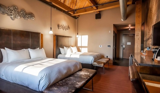 Premium Loft Two Queen Beds at The Iron Horse Hotel, Pets Allowed!