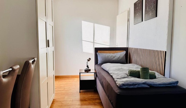 Premium Quartier - Modernes Apartment, 2 Schlafzimmer, WLAN, Parken, Küche