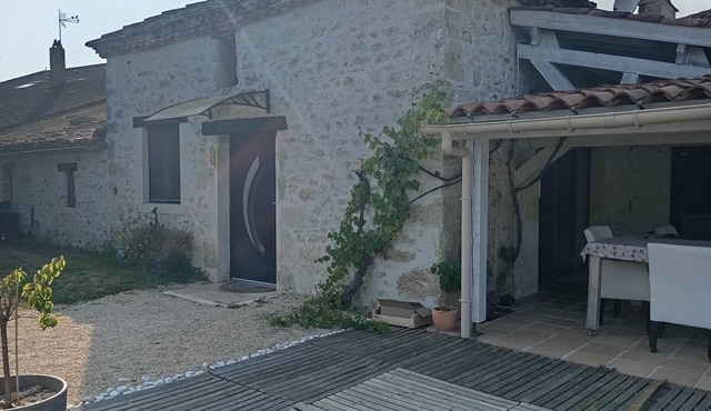 Pretty stone house