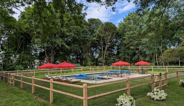 Private 2-acre coastal compound with pool + optional guest cottage in Westbrook