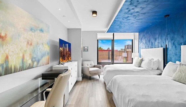 Private, 2 Full Beds, Kitchenette+Work Desk, NYC