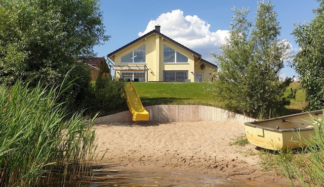 Private beach! NEW villa "Cloudless" with fireplace and sauna right on the beach