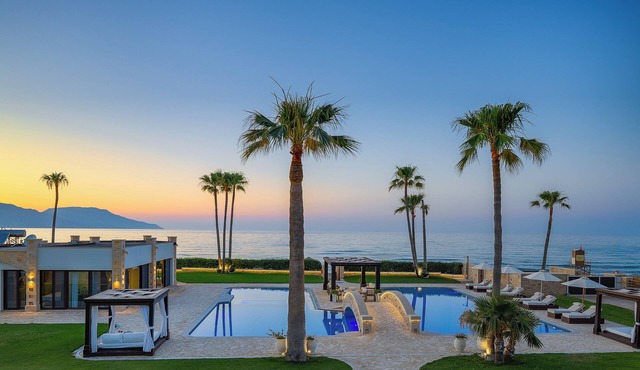 Private Beachfront Estate located on the beach of Paralia Kournas