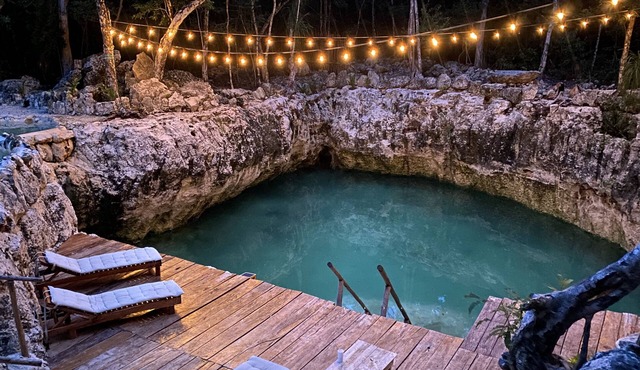 Private Cenote 18 guests luxury jungle lodge