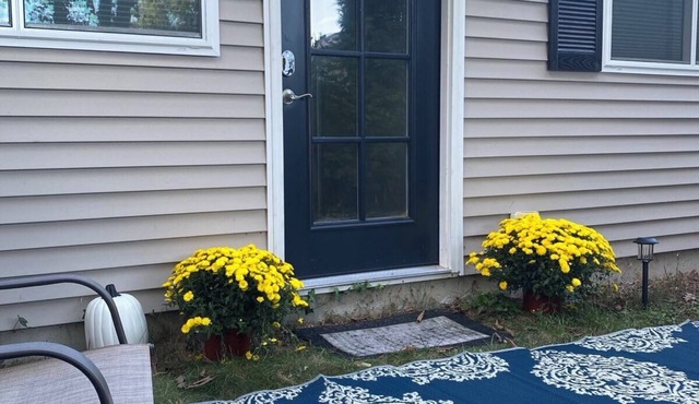 Private Cozy 1-br condo w/high ceilings, WiFi, AC in quiet N. Framingham