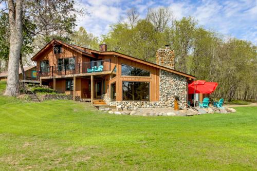 Private Dock & Gull Lake Access! Spacious Retreat