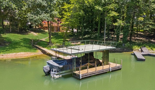 Private Dock | Lake Lanier | Waterfront | Spacious Family Home | Grass-to-Water Dock Access!