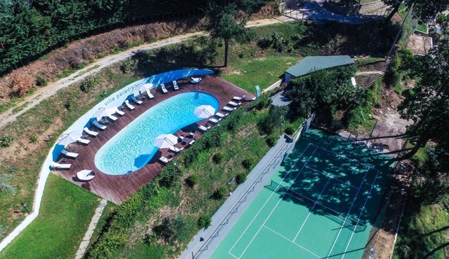 Private Estate with pool, tennis court and gym close to village.