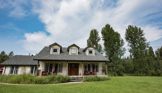 Private Home on 10 Acres 12 minutes from Golden, BC.
