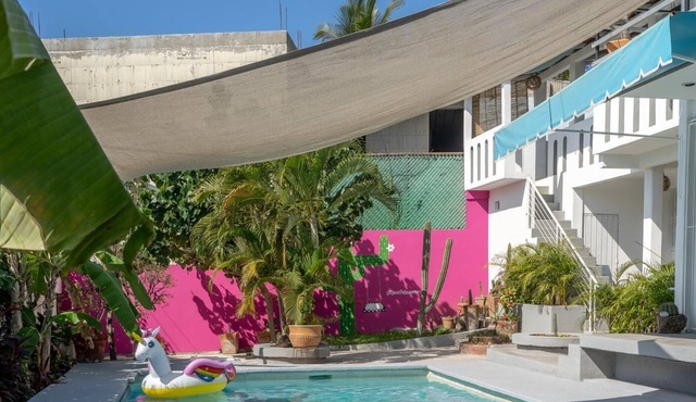 Private Modern Studio With Pool and extra outdoor seating area