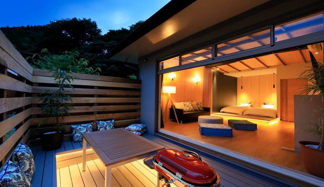 Private openair bath BBQ terrace Separate villa pets not allowed Room only plan/Ashigarakamigun Kanagawa